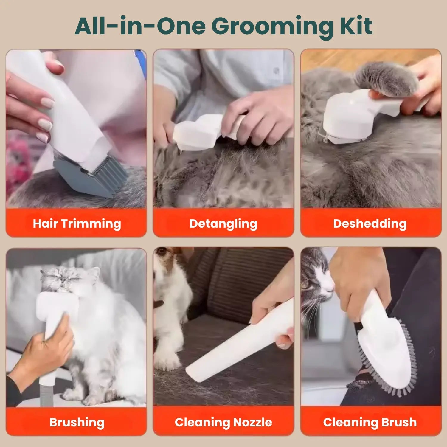 EasyPaw™ Grooming Kit with Vacuum - Easypaw