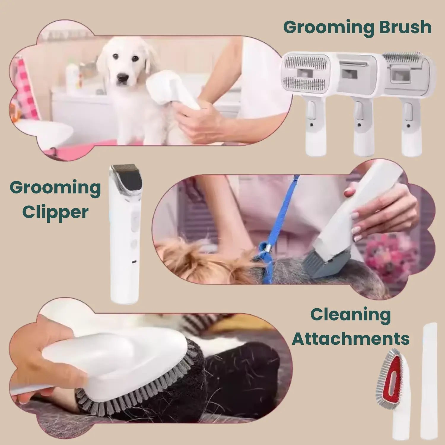 EasyPaw™ Grooming Kit with Vacuum - Easypaw